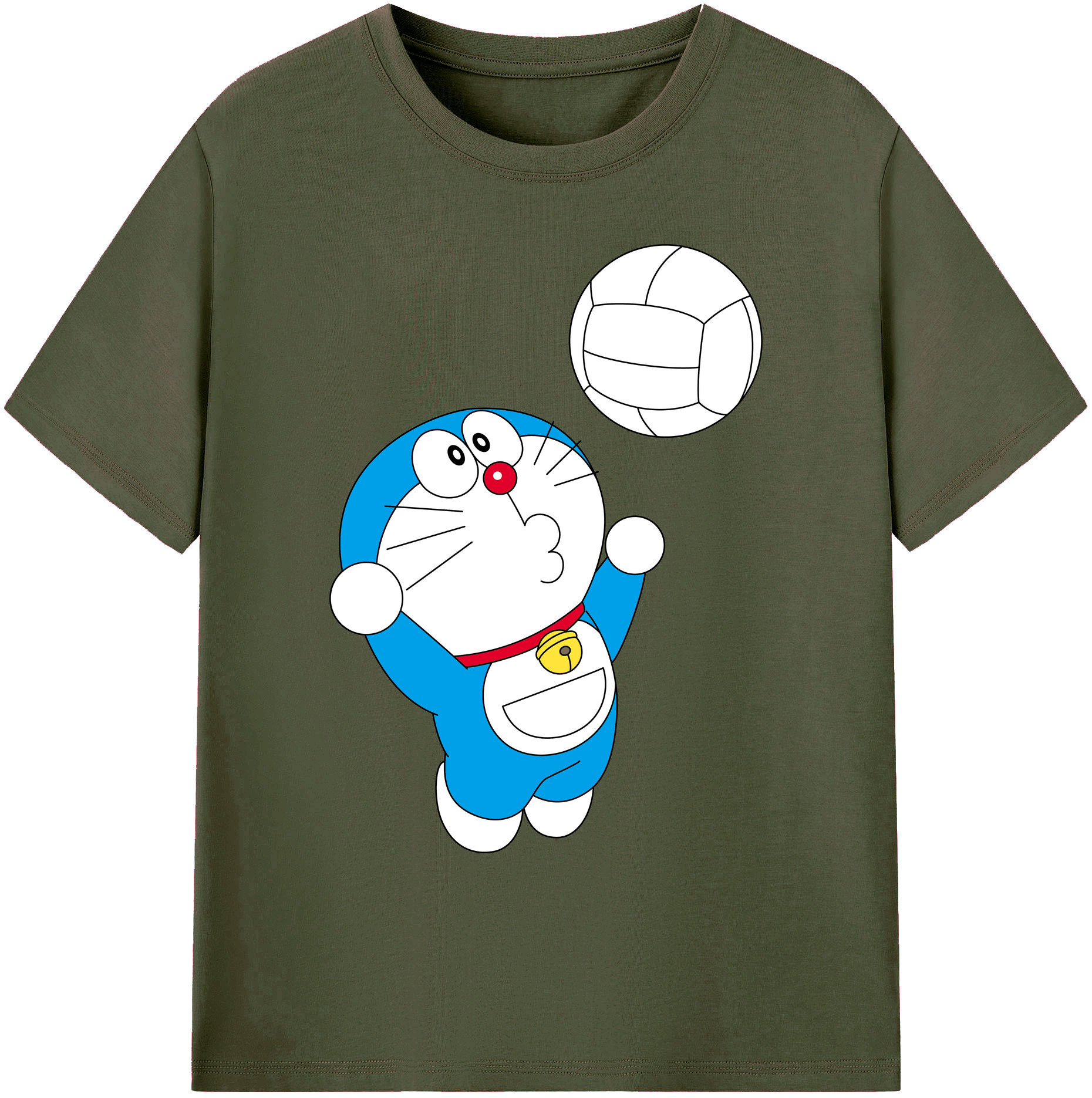 （画像用） ドラえもん Doraemon 綿100％ メンズ半袖Tシャツ｜肌触りやわらか＆通気性